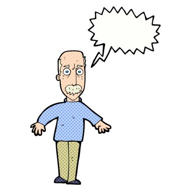 Çizgi film yaşlı adamın konuşma baloncuğuyla canını sıktı