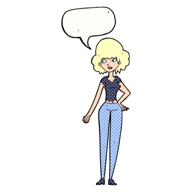 çizgi film güzel kadınla konuşma balonu