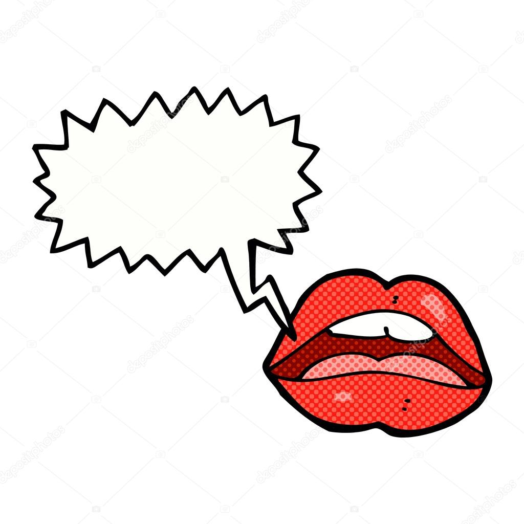 Open mouth cartoon symbol with speech bubble Stock Vector Image by ©lineartestpilot 70551725