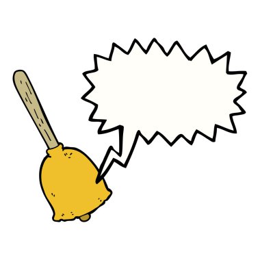 Konuşma baloncuklu çizgi film çanı