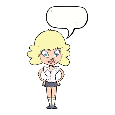 çizgi film güzel kadınla konuşma balonu