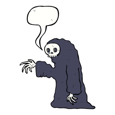 Konuşma baloncuklu tuhaf cadılar bayramı kostümü.