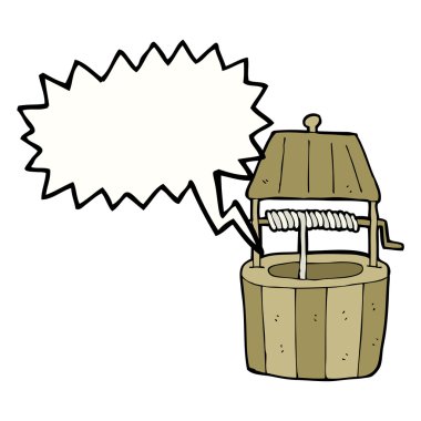 Konuşma baloncuğu ile dilek kuyusu