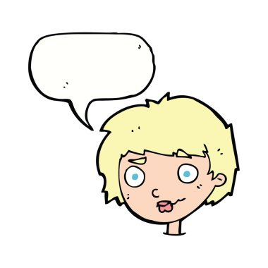 karikatür konuşma balonu kadınla karıştı