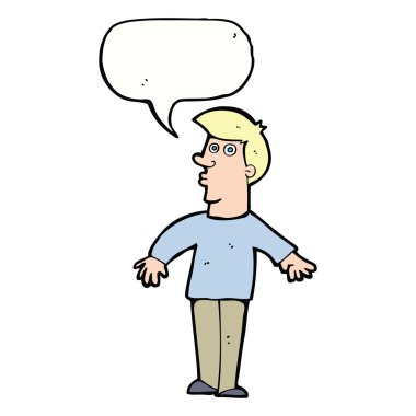 Çizgi film adamı konuşma balonuyla şaşırttı.