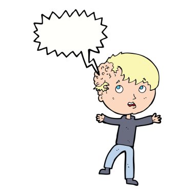 karikatür konuşma balonu ile tıbbi acil durum