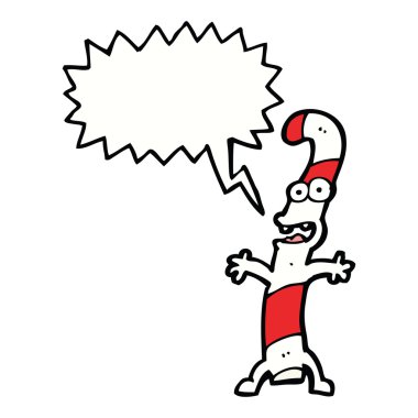 Konuşma balonlu şeker kamışı.