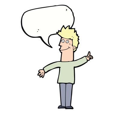 Konuşma baloncuğu fikri olan çizgi film adamı.