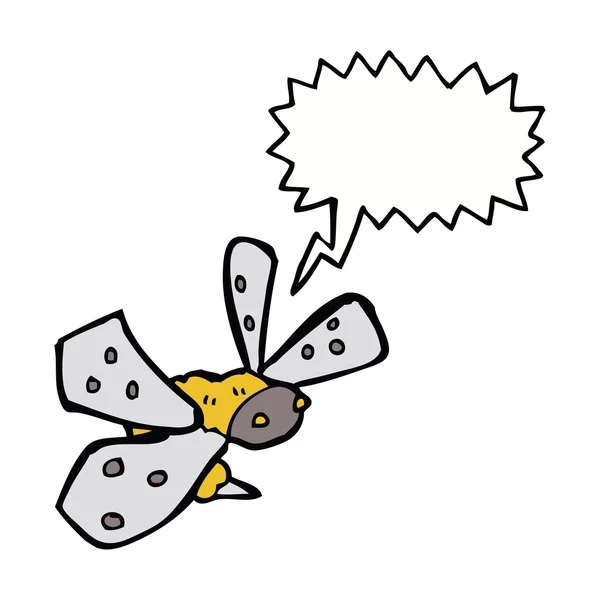 Cartoon-Biene mit Sprechblase — Stockvektor