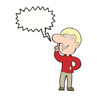 Konuşma baloncuğu fikri olan çizgi film adamı.