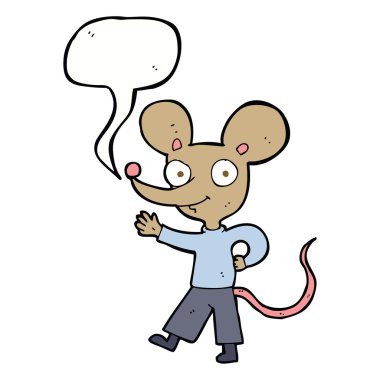 fare ile konuşma balonu sallayarak çizgi film