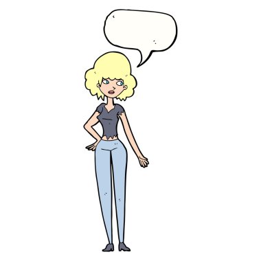 çizgi film güzel kadınla konuşma balonu