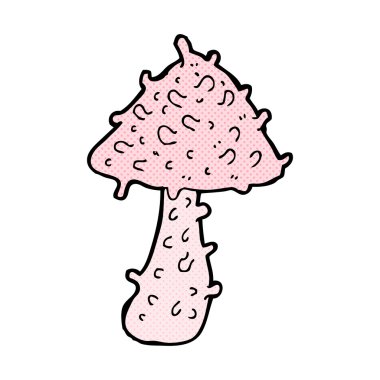 komik karikatür garip mantar