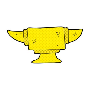 komik karikatür demirci örs