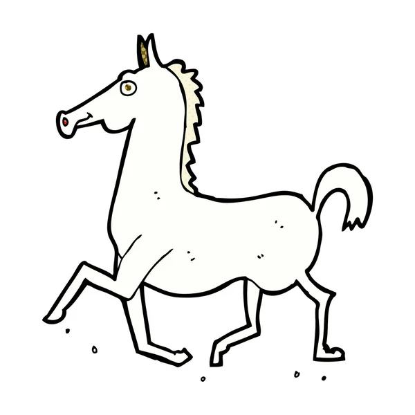 Historieta caballo de dibujos animados — Archivo Imágenes Vectoriales