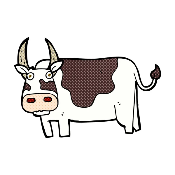 Toro cómico de dibujos animados — Vector de stock