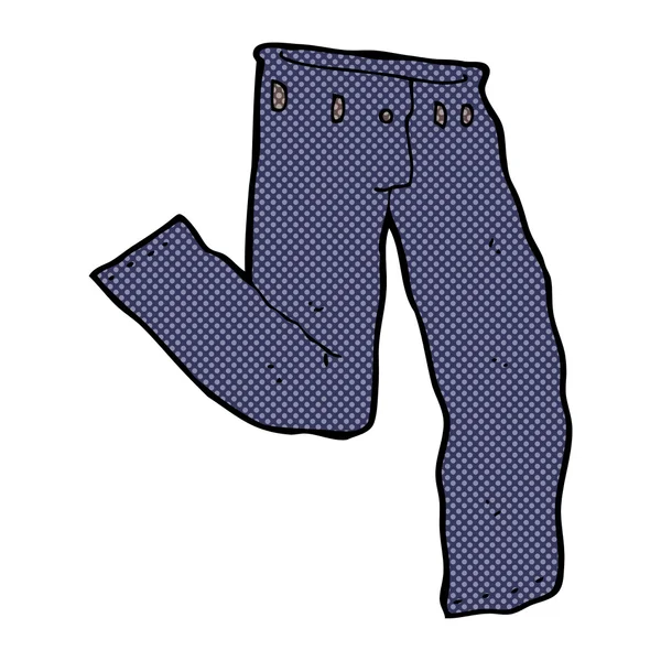 Jeans de desenho animado cômico — Vetor de Stock