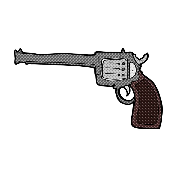 Comic cartoon gun — Stock Vector