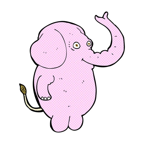Komiska cartoon rolig elefant — Stock vektor