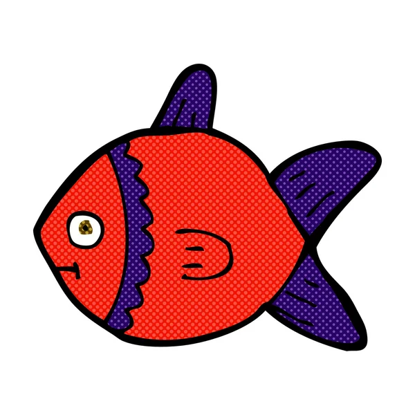 Comic cartoon fish — стоковый вектор