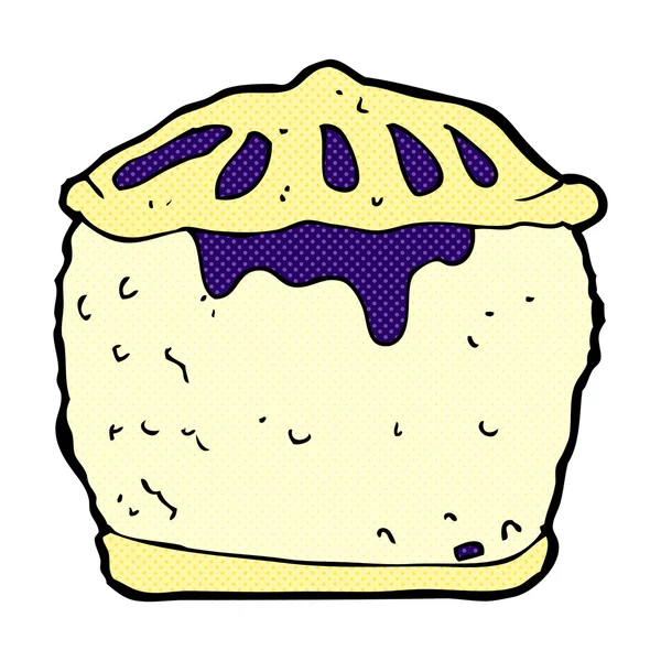 Bande dessinée viande tarte — Image vectorielle