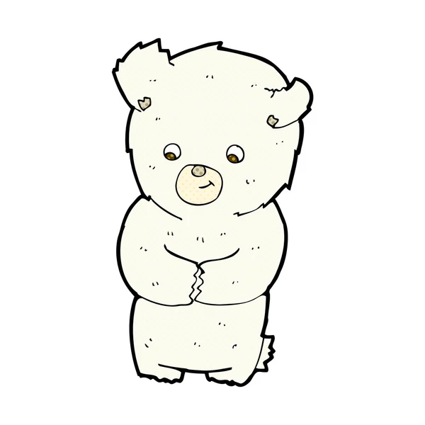 Komiks kreskówka niedźwiedź polarny — Wektor stockowy