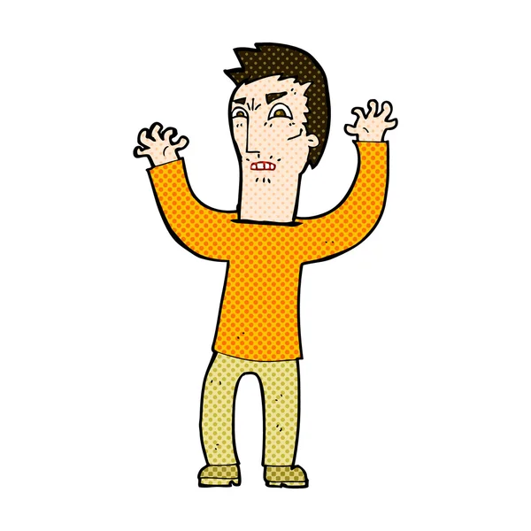 Strip cartoon boze man — Stockvector