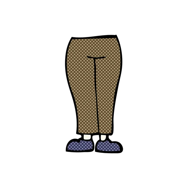 Komik karikatür bacaklar — Stok Vektör
