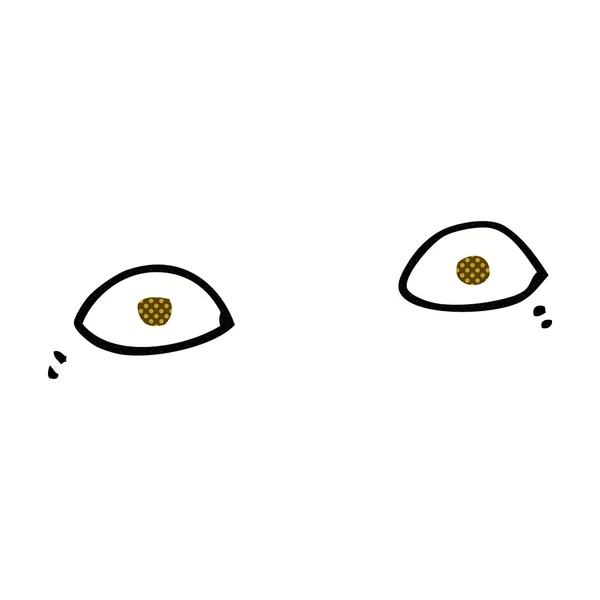 Ojos de dibujos animados cómicos — Vector de stock