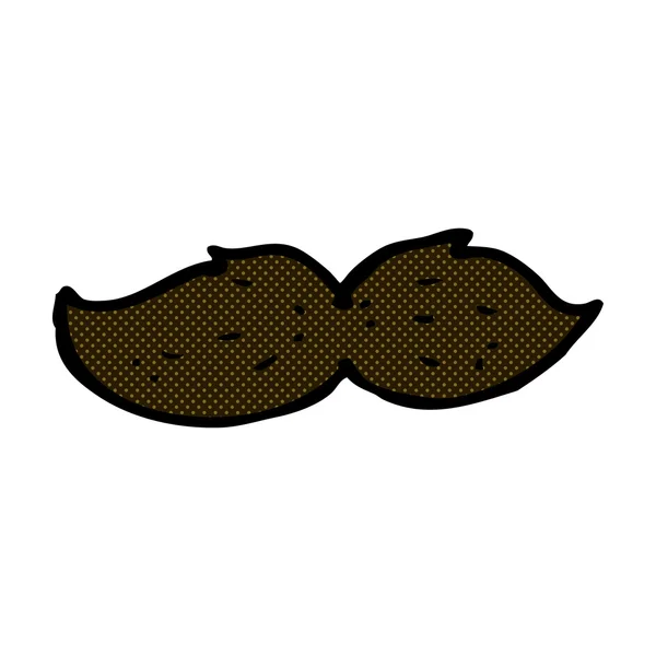 Comic cartoon mustache — Stock Vector