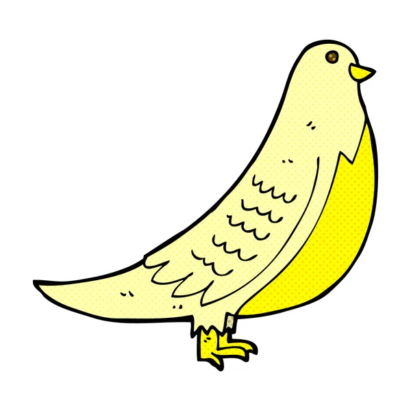 Pájaro historieta cómica — Vector de stock