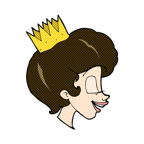 Princesa de dibujos animados cómicos — Vector de stock