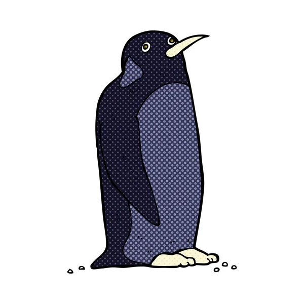 Pingüino de dibujos animados cómicos — Archivo Imágenes Vectoriales