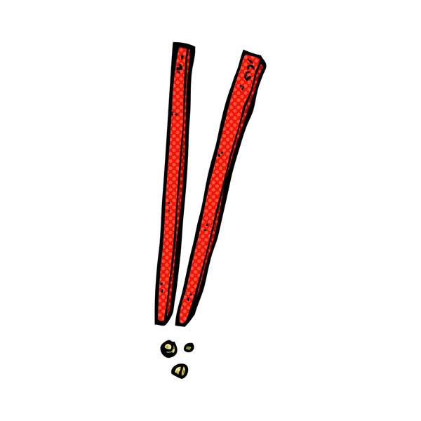 Comic cartoon chopsticks — Stock Vector