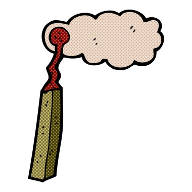 komik karikatür yanmış maç