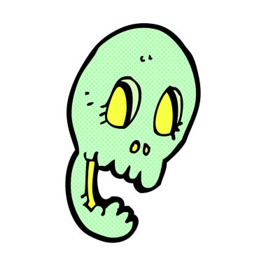 komik komik karikatür kafatası