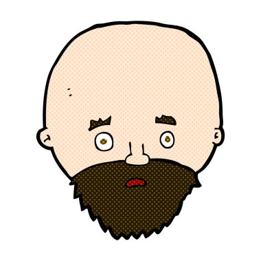 çizgi çizgi film sakallı şok adam