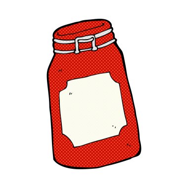 komik karikatür kavanoz