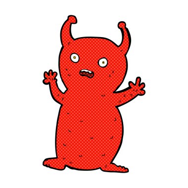 komik karikatür komik küçük yabancı