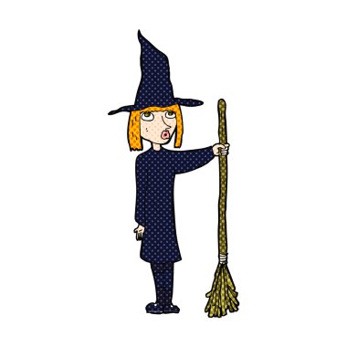 komik karikatür cadı