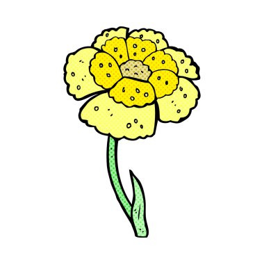 komik karikatür çiçek