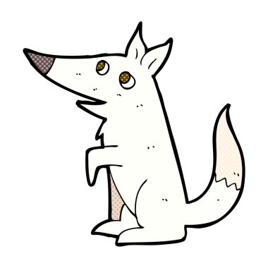 komik karikatür kurt yavrusu