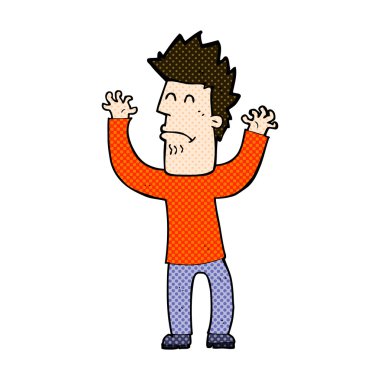 adam komik karikatür vurguladı