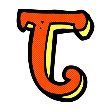 komik karikatür harf J