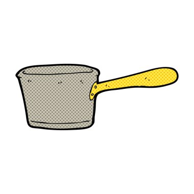 komik karikatür mutfak pan