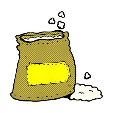 un çuvalı komik karikatür