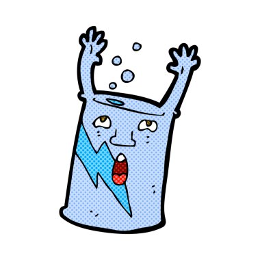 komik karikatür soda karakter