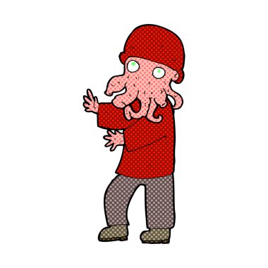 komik karikatür yabancı adam