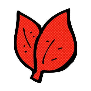 komik karikatür yaprakları sembolü