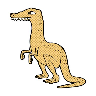 komik karikatür dinozor